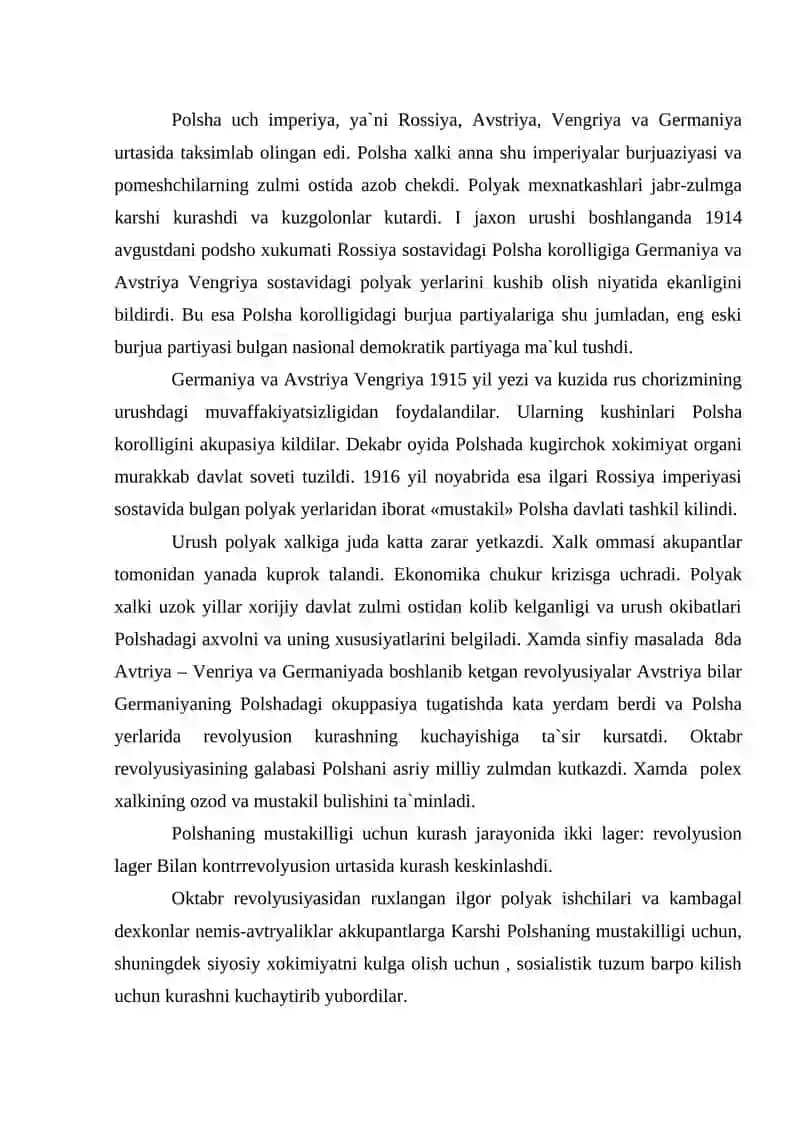Polsha 1918-1945 yillarda 2