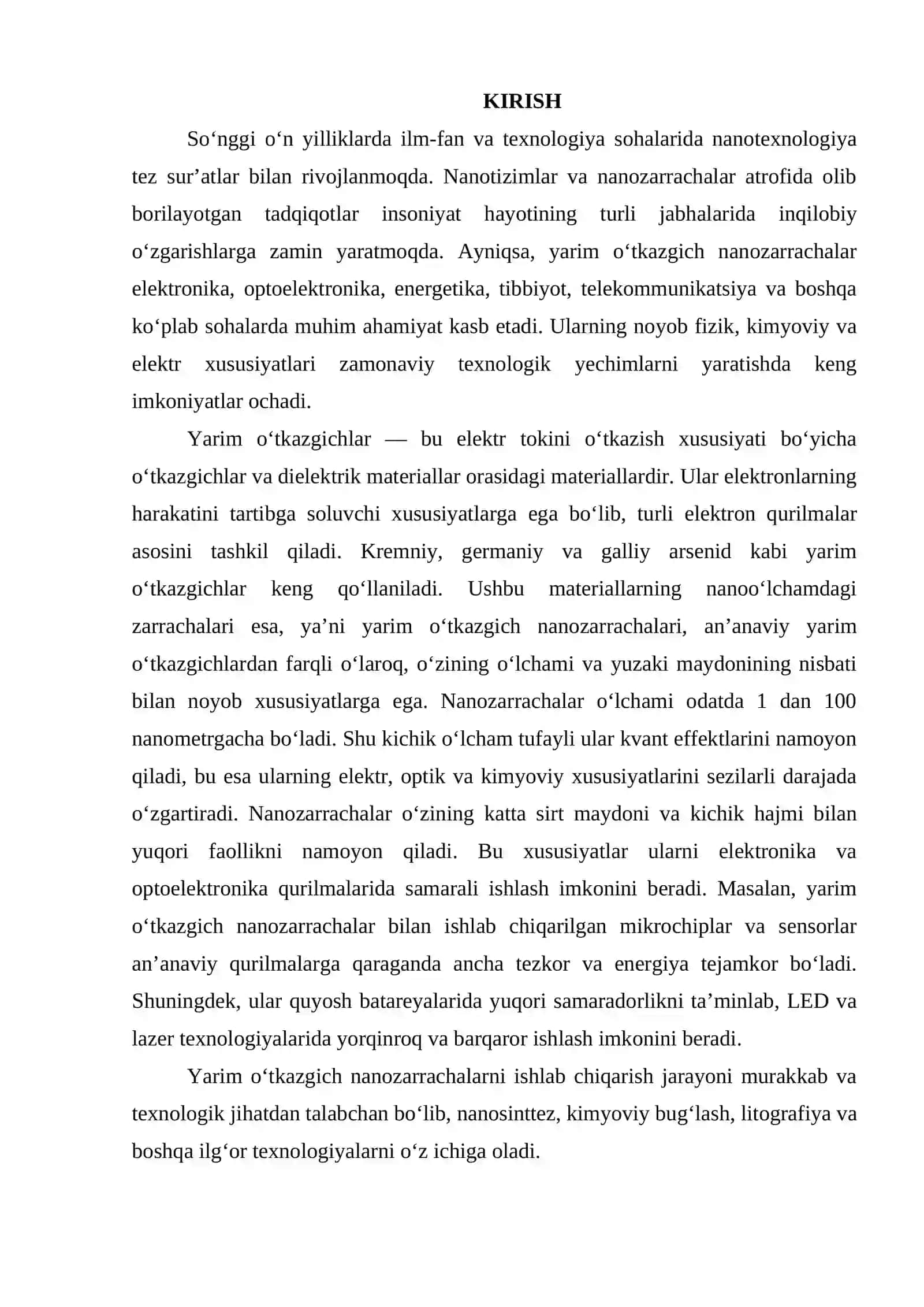 Yarim o‘tkazgich nanozarrachalar 2
