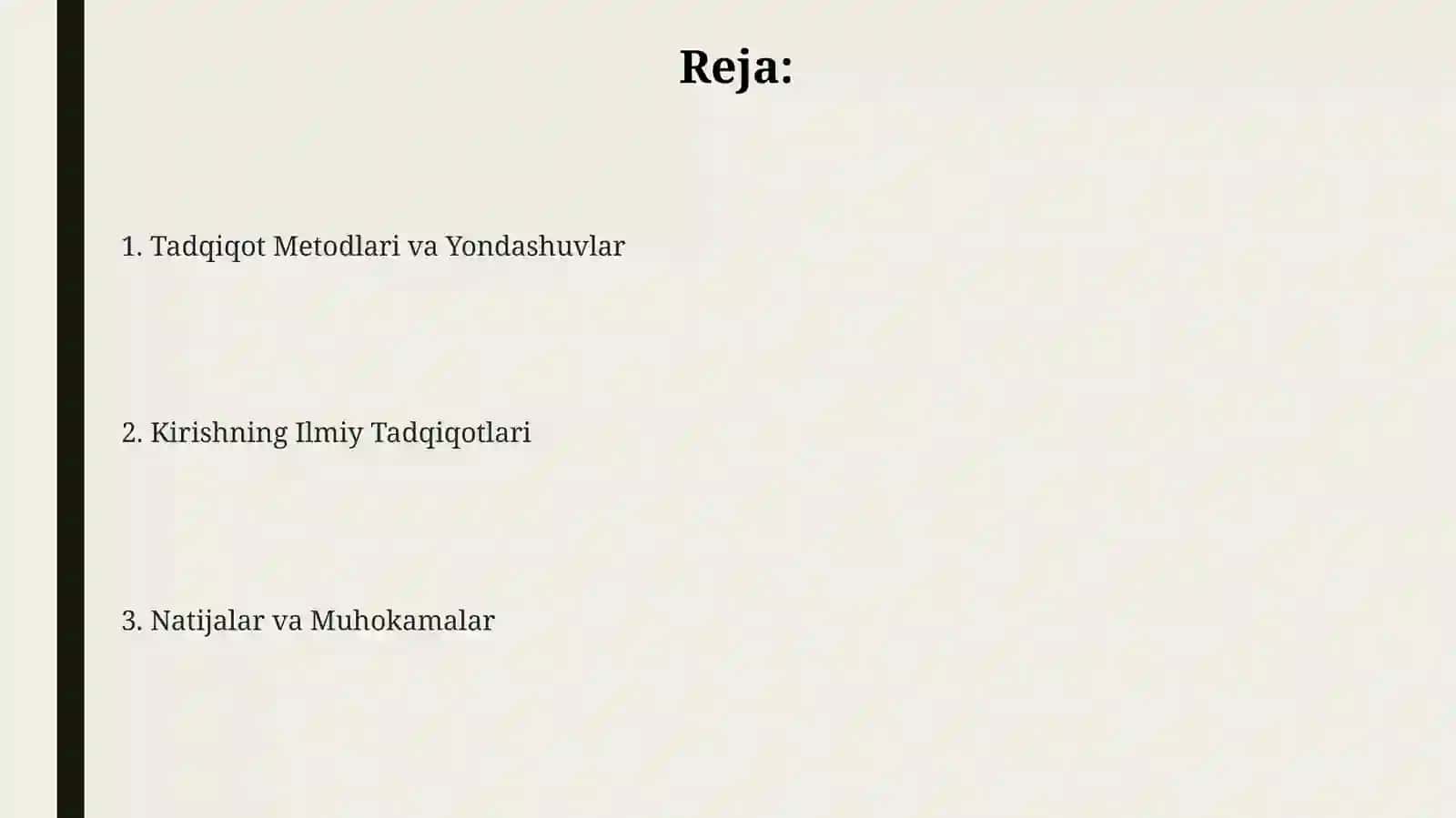 Introduksiyasohasidaolibborilganilmiyizlanishlar 2