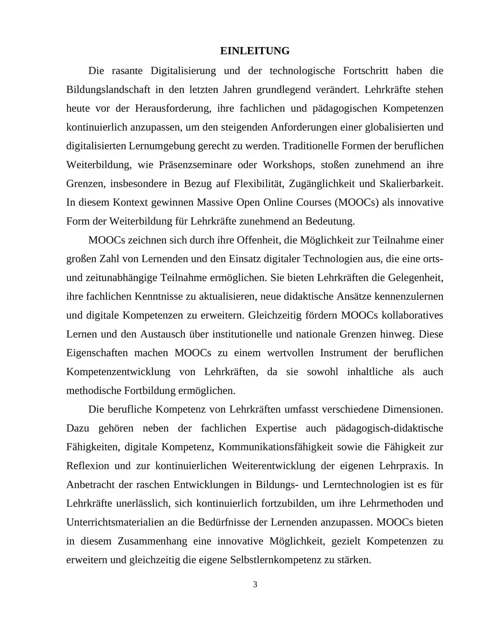 MASSIVE OPEN ONLINE COURSES (MOOCs) FÜR DIE ENTWICKLUNG DER BERUFLICHEN KOMPETENZ VON LEHRKRÄFTEN 2