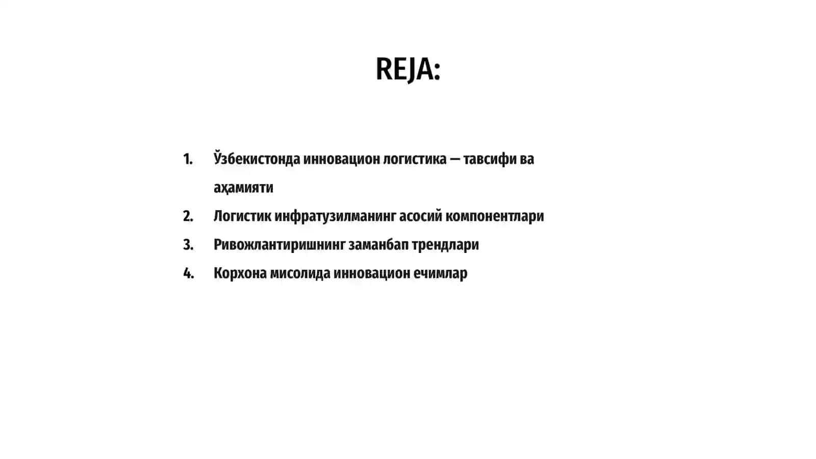 Ўзбекистонда инновацион логистика — тавсифи ва аҳамияти 2