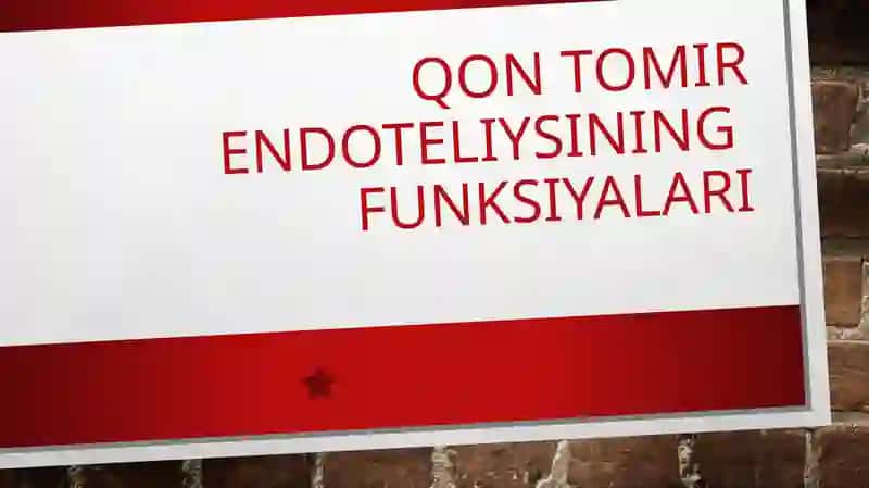 Qon tomir endoteliysining funksiyalari 2