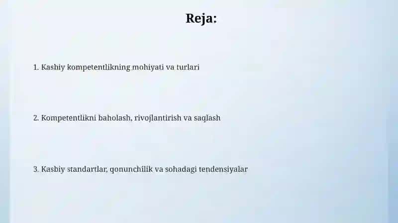 Kasbiy komponentlik 2