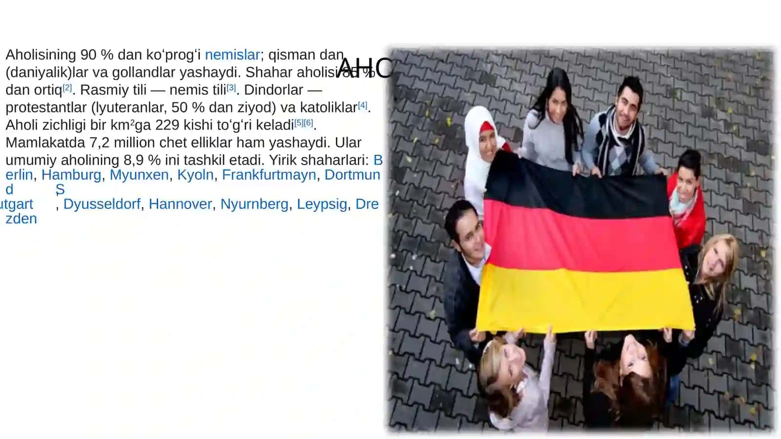 GERMANIYA IQTISODIYOTI HAQIDA 2