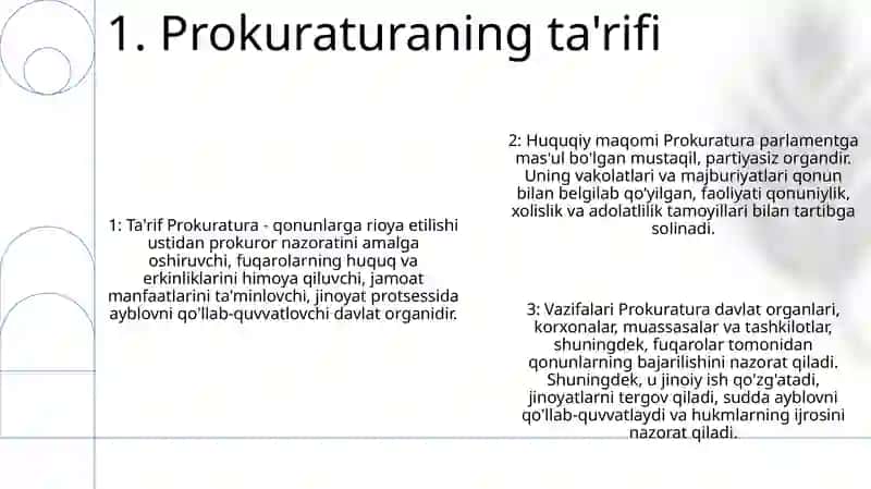 Prokuratura Organlarining Huquqiy Maqomi 2