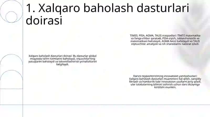 Xalqaro Baholash Dasturlari 2