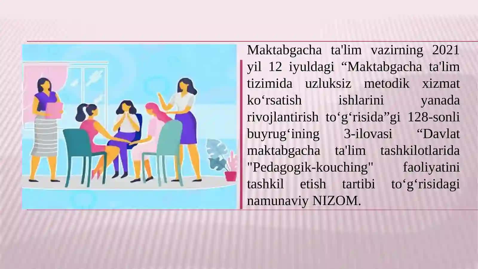 “Pedagogik-kouching hamkorligi” faoliyati. 2