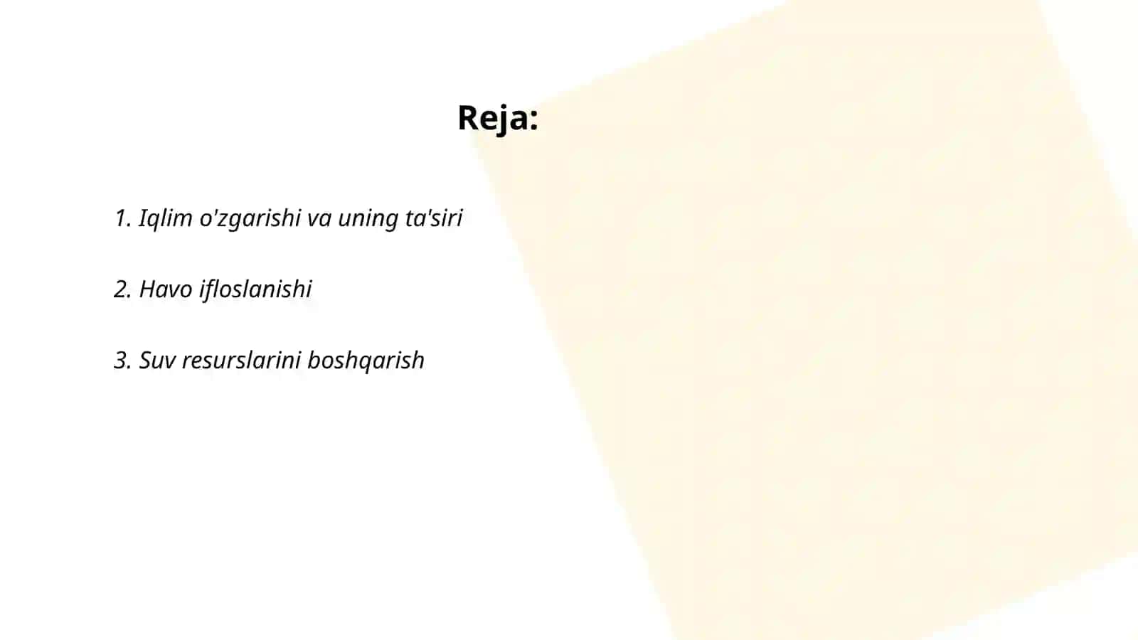 Ekologiya va tabiatni asrash 2