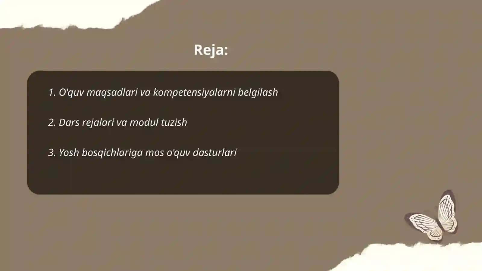 Tògarak ishlarini tashkil qilishda òquv reja va dasturlar 2