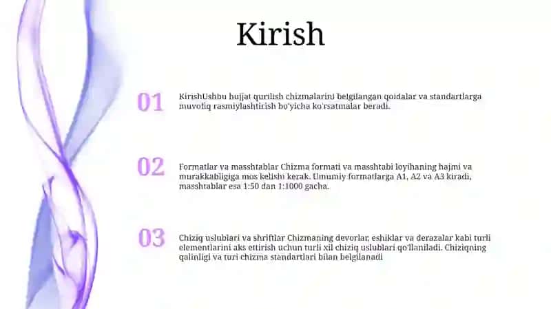 Kxyasning Asosiy Qoidalari Bo‘Yicha Chizmalarni Rasmiylashtirish 2
