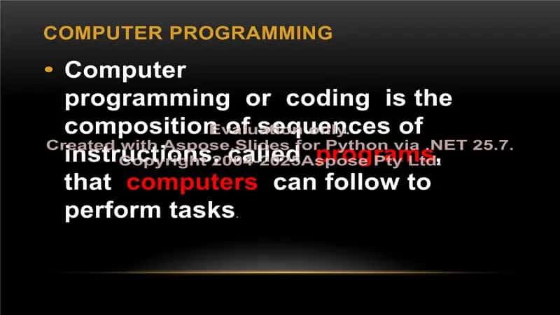 Computer programming 2