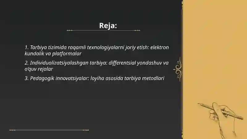 Tarbiya tizimida innovatsiyalar 2
