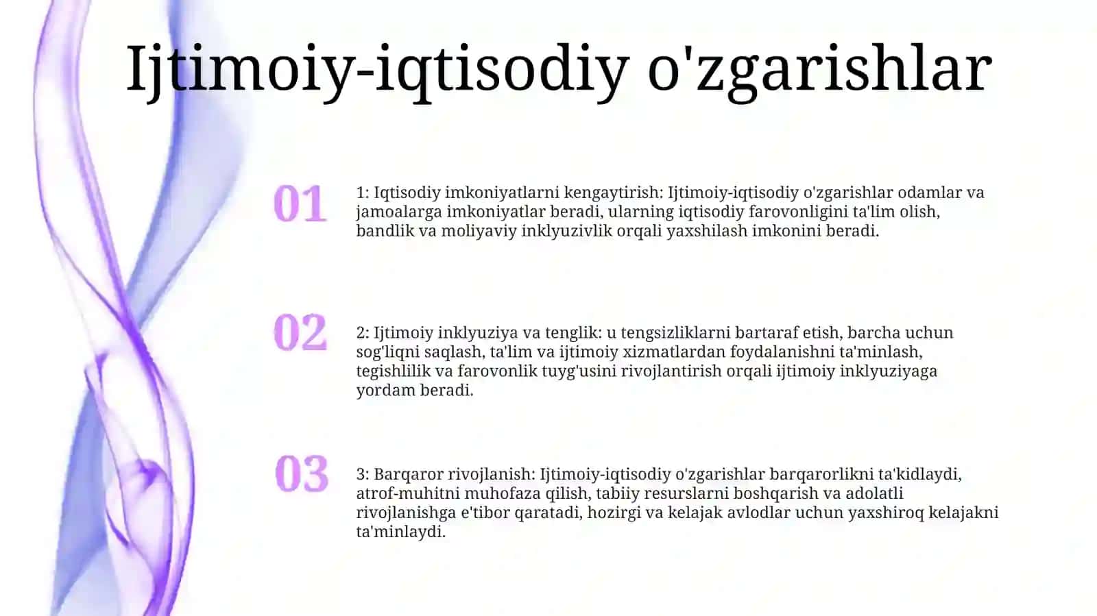O'Zbekistonda Ijtimoiy Sohada Amalga Oshirilayotgan O'Zgarishlar Mazmun Mahiyati 2