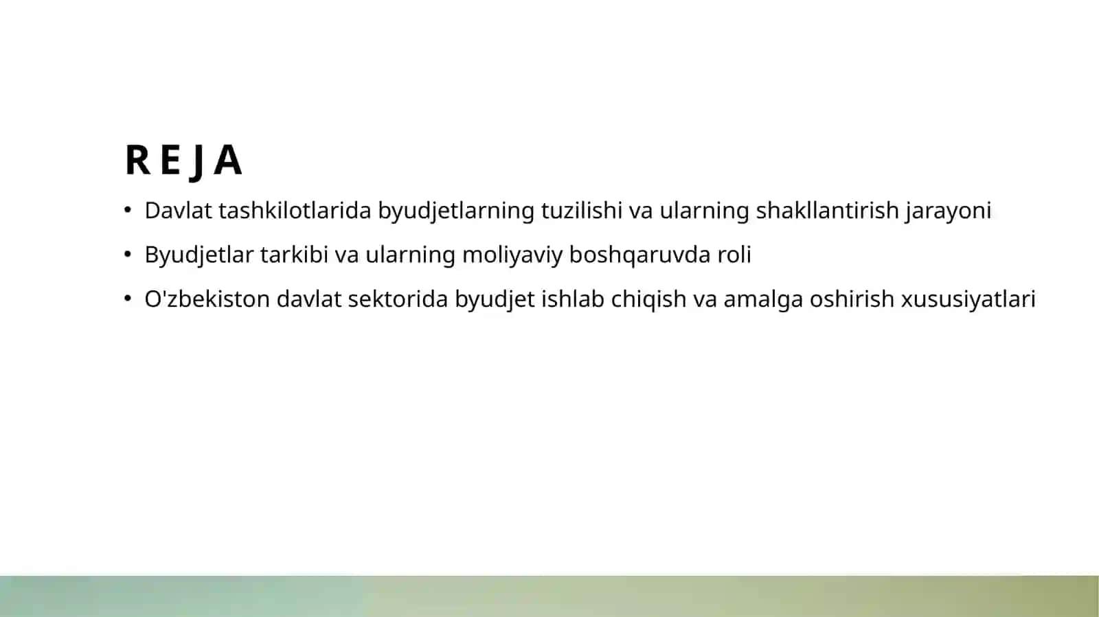 Budjet tashkilotlarida smetalar tarkibi va ularni shakllantirishning xususiyatlari 2