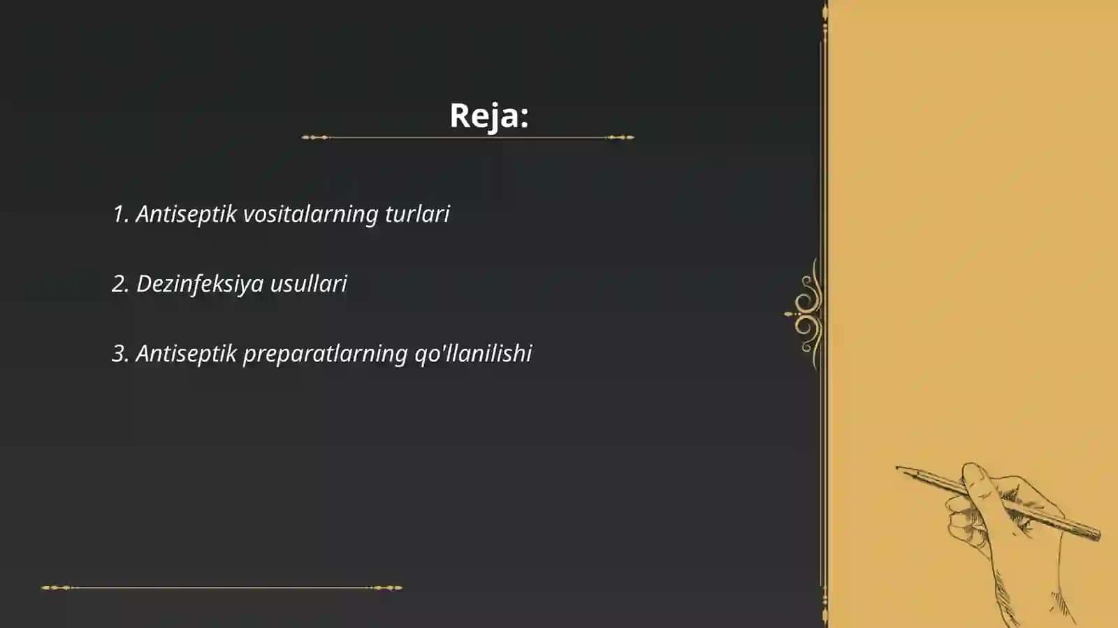 Antiseptik va Dezinfeksiya vositalari 2