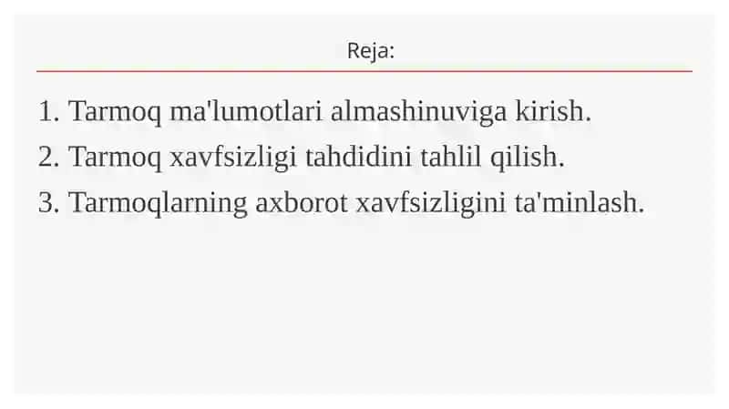 Ma`ruza-1 Kommunikatsiyatarmoqlaridaaxborotxavfszilgimuammolari 2