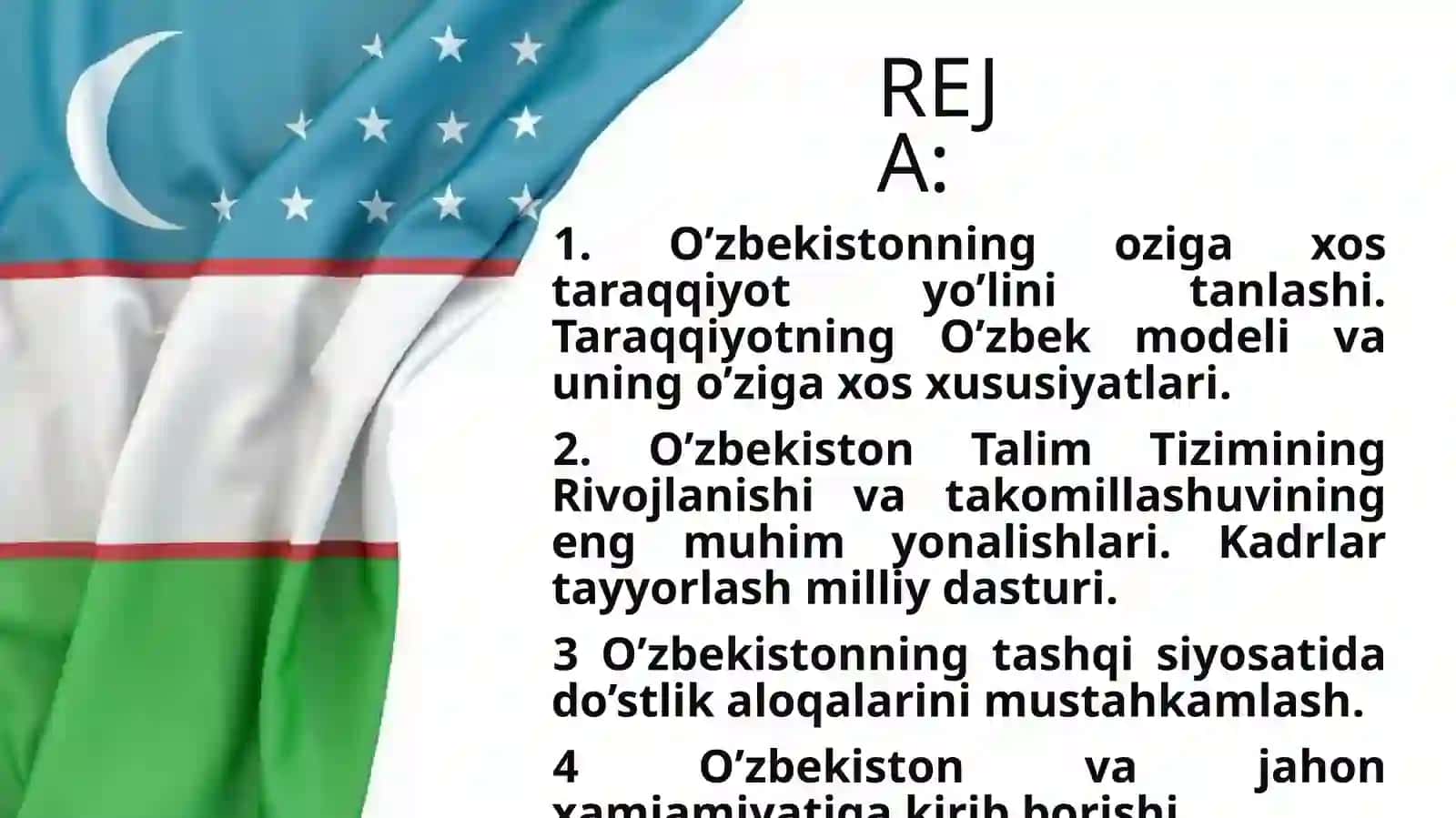 O'zbekistonning eng yangi tarixi fani 2