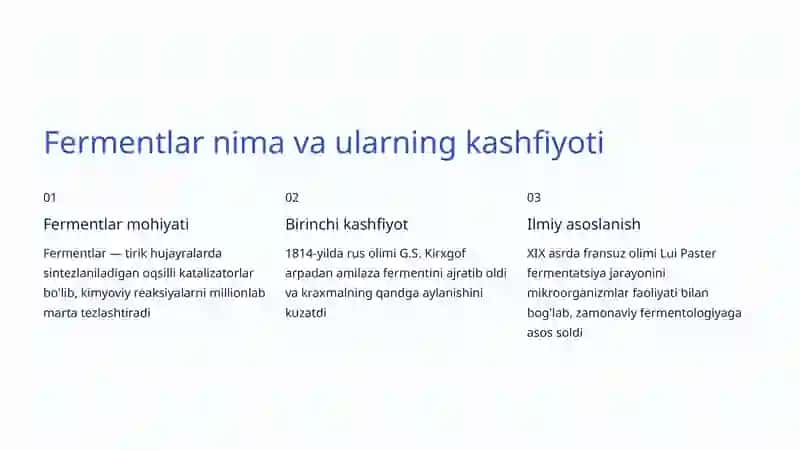 Fermentlar va ularning qo'llanilishi 2