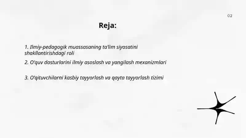 Ilmiy-pedagogik muassasar 2