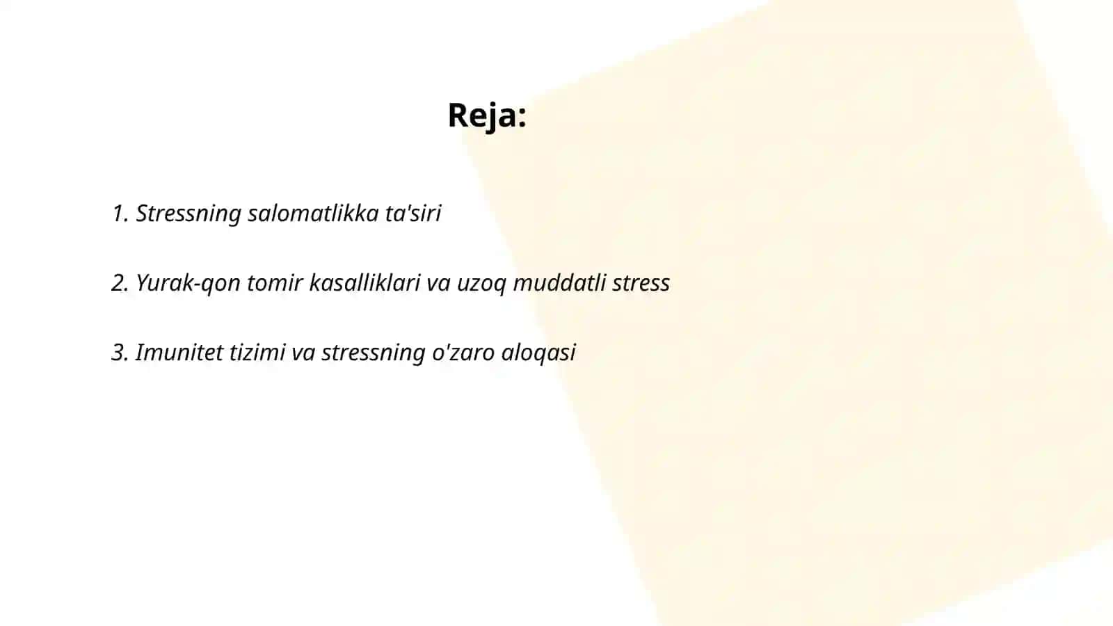Uzoq muddatli stressning salbiy oqibatlari 2