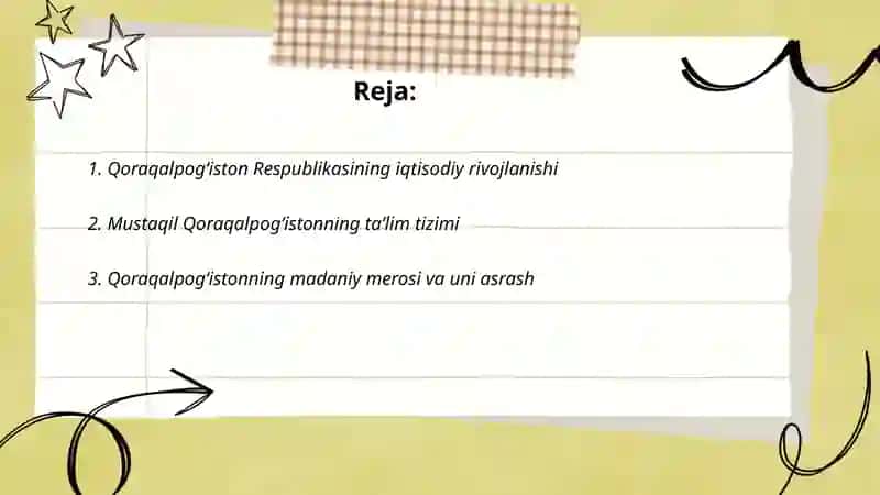 Qoraqalpogʻiston Respublikasi Oʻzbekistonning muhim qismi boʻlib, soʻngi yillarda iqtisodiy rivojlanish koʻrsatkichlari oshdi 2