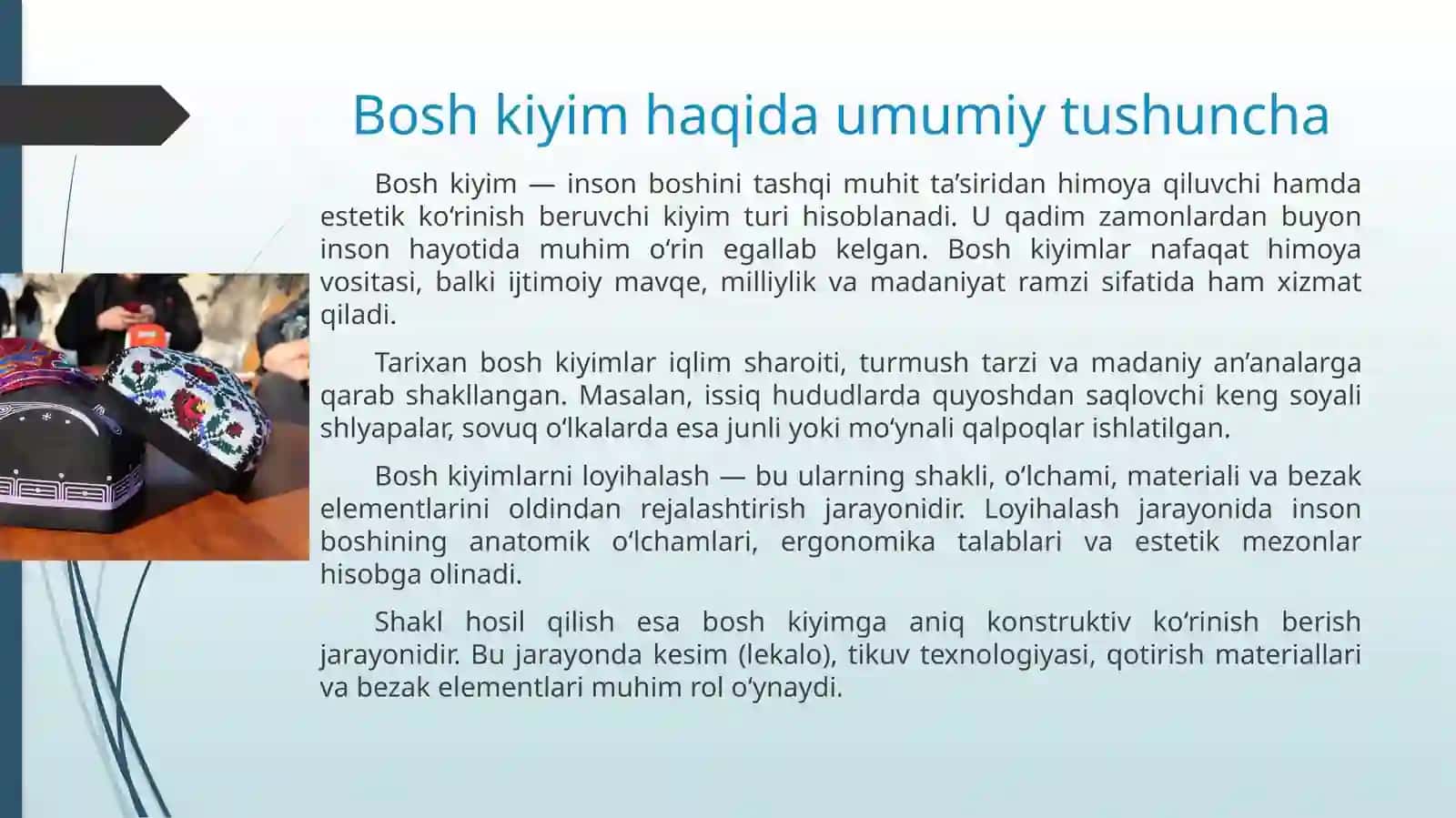 Bosh kiyimlarni loyihalash va shakl hosil qilish 2