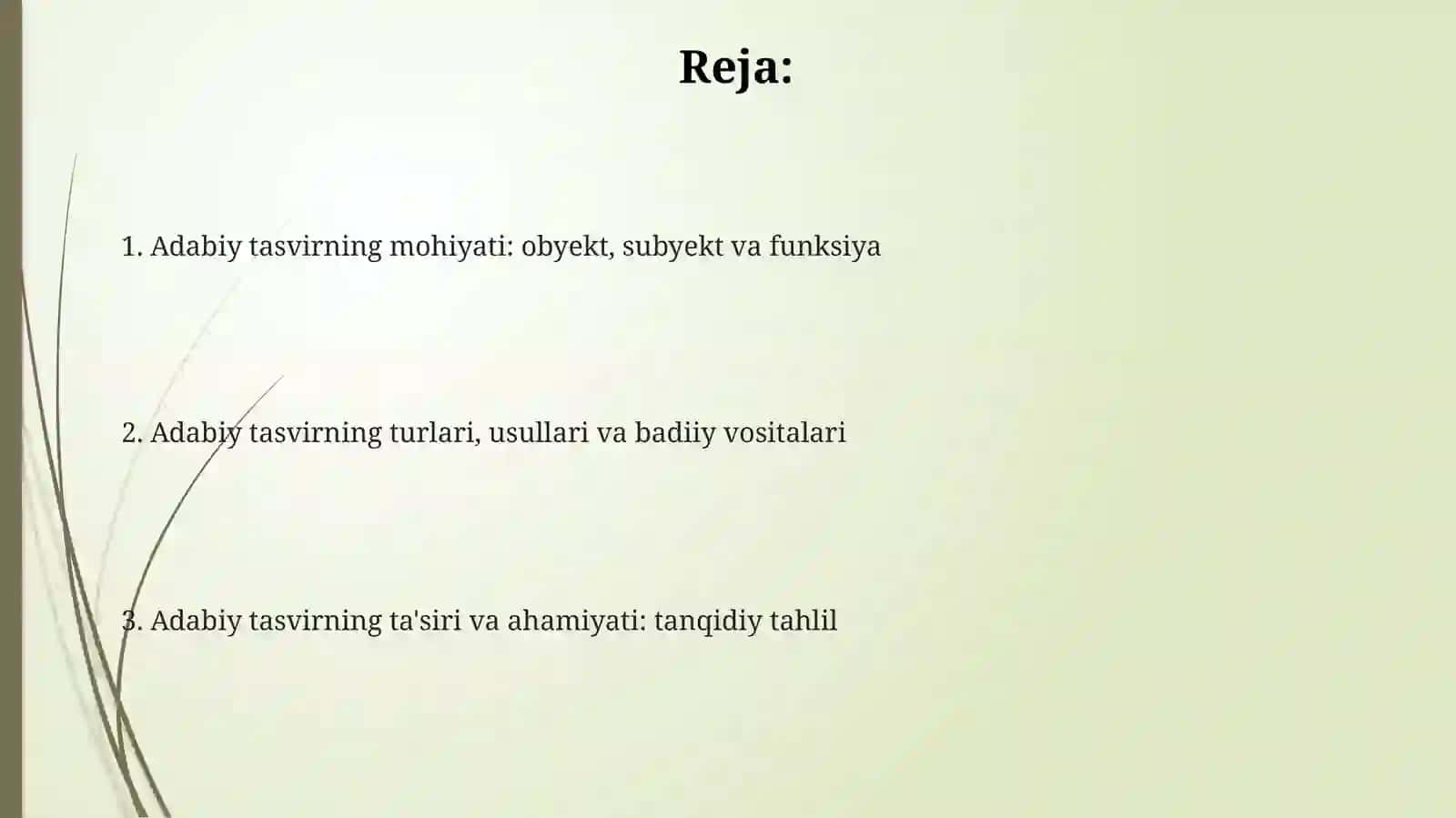 Adabiy Tasvirning Mohiyati: Obyekt, Subyekt va Funksiya 2