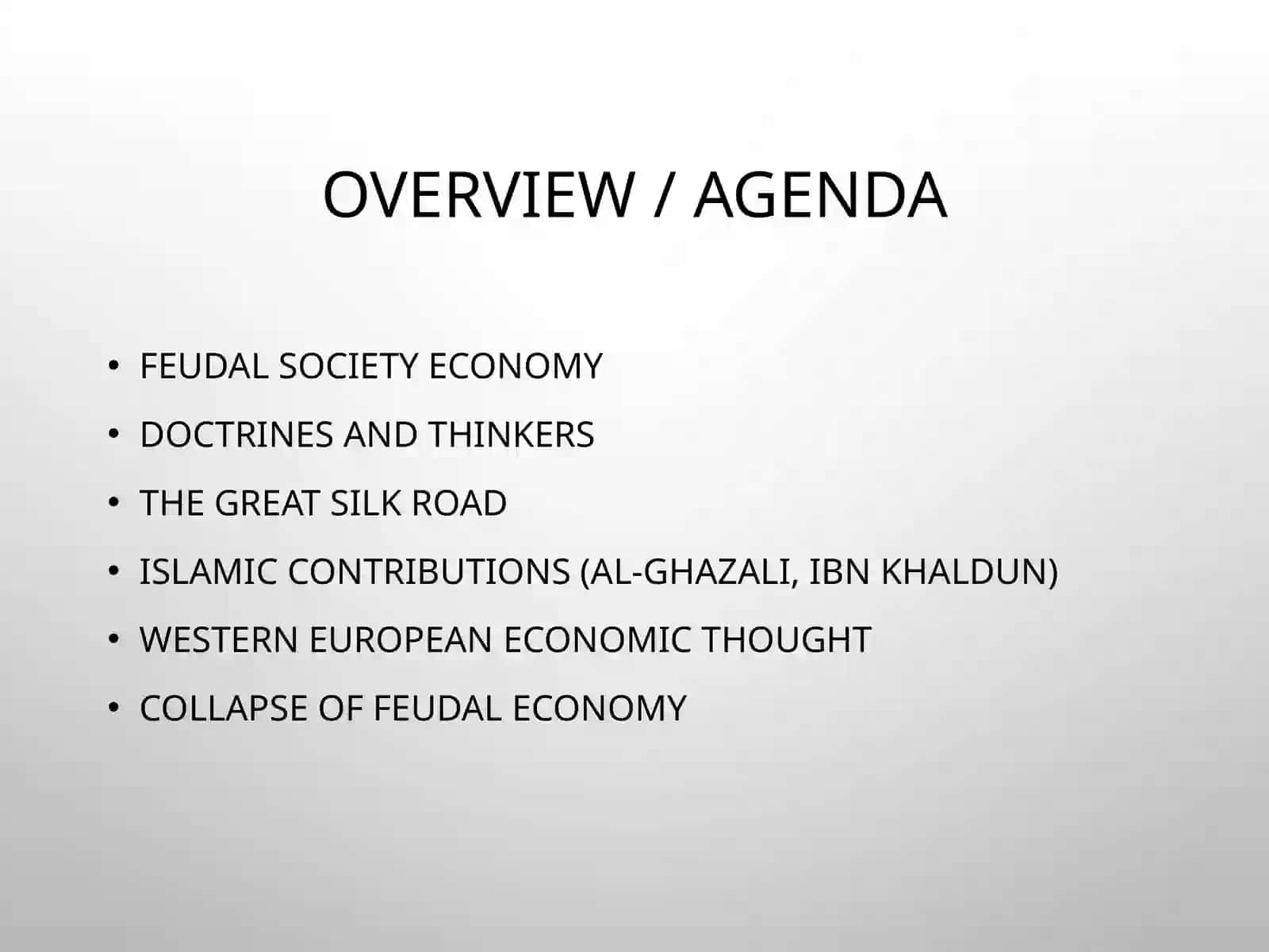 Feudal Society Economy 2