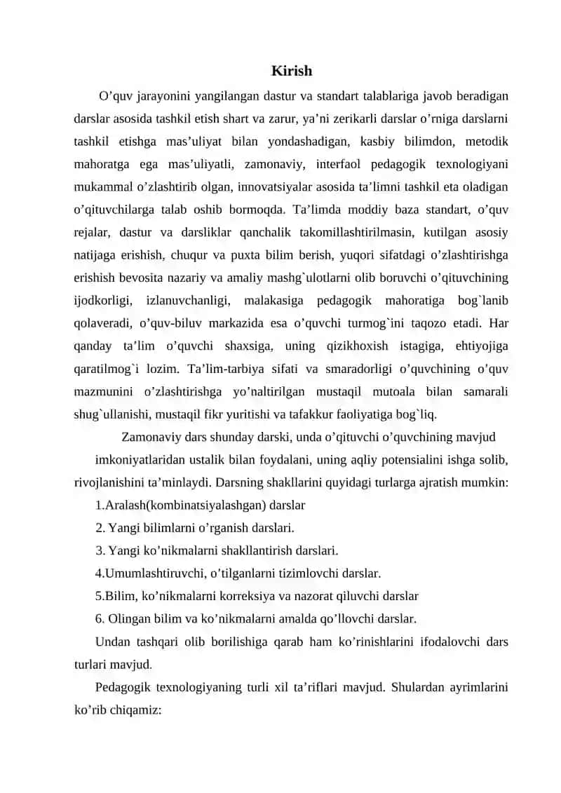 Musiqa madaniyati darslarida pedagogik texnologiya usullarini qullash 2