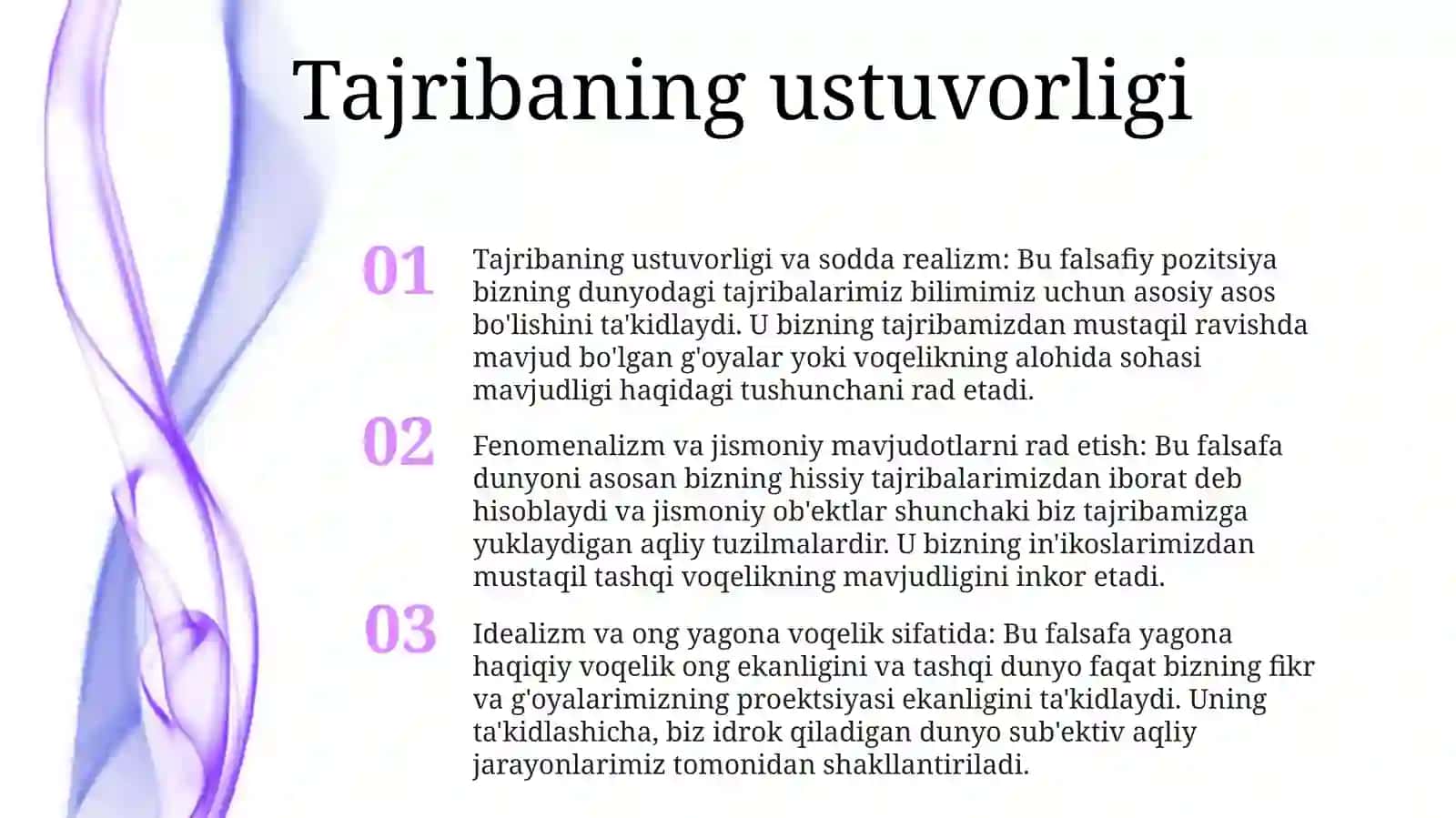Yangi Va Eng Yangi Davr Falsafasining UstuvorYo'Nalishlari 2