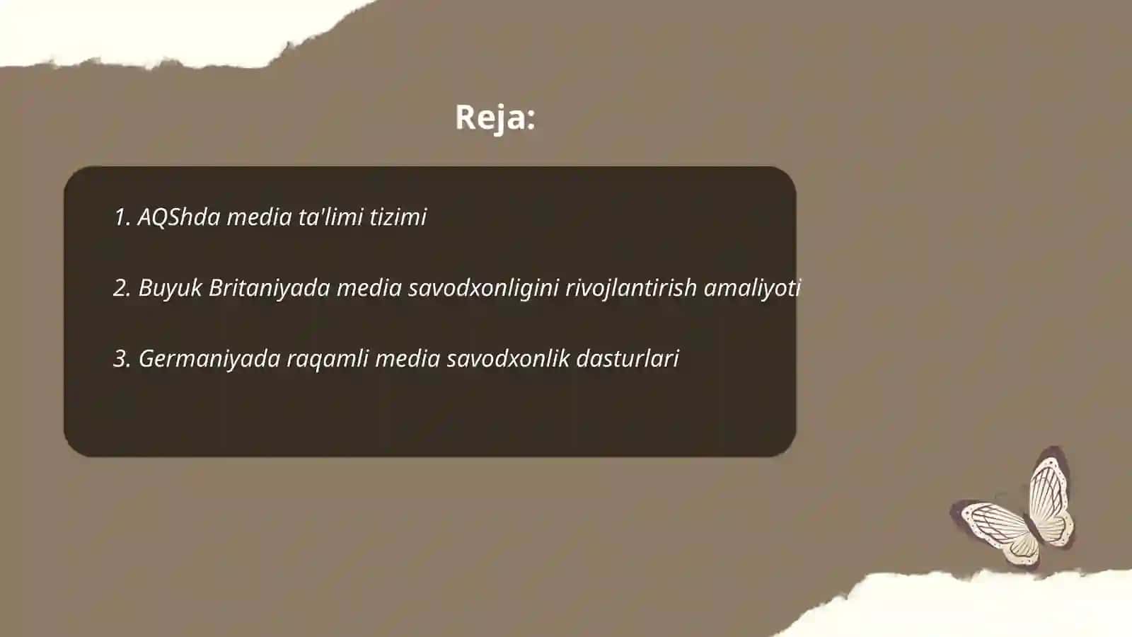 AQShda media ta'limi tizimi 2