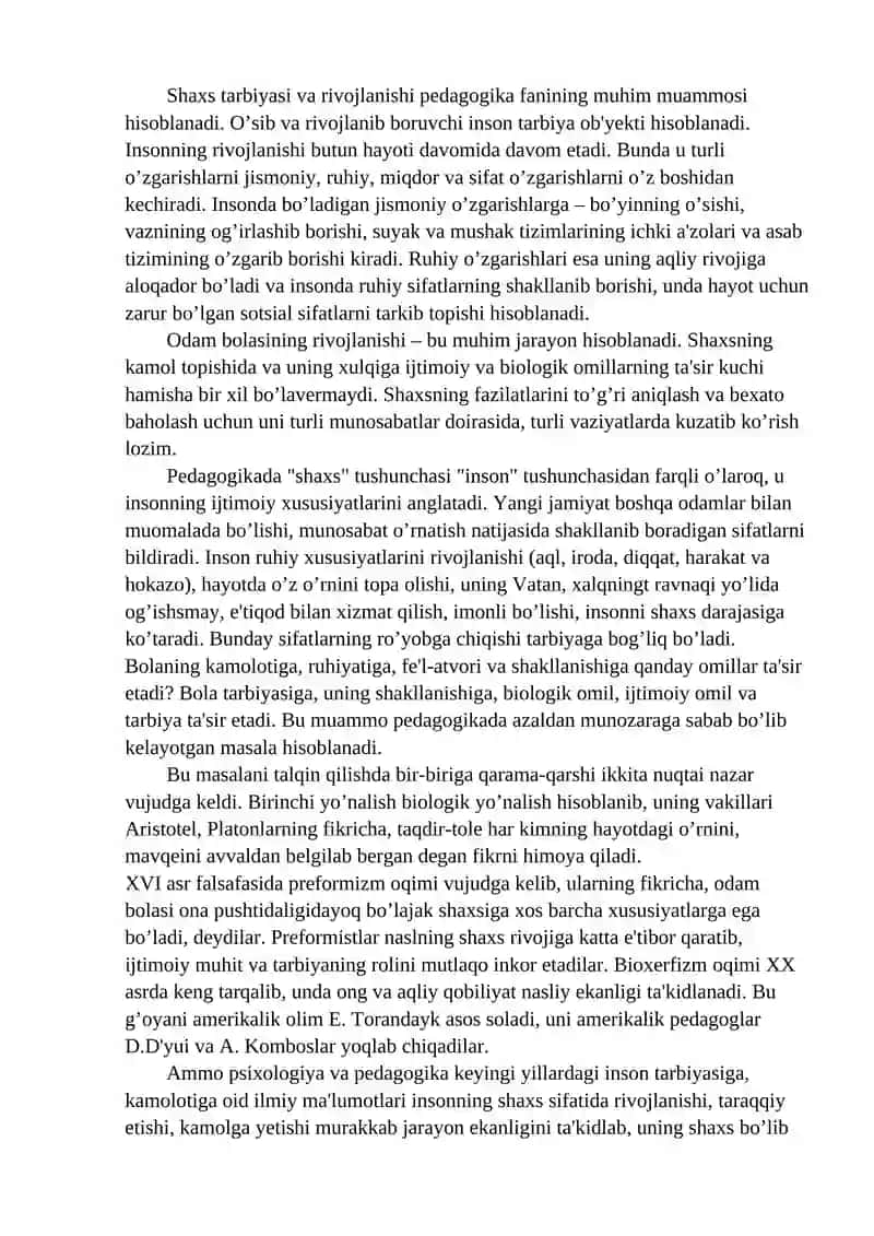 Rivojlanishning umumiy qonunlari va kategoriyalari 2