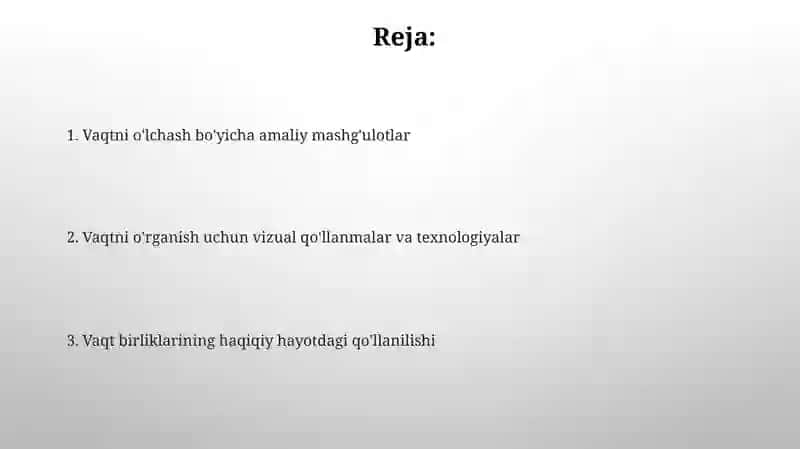 Vaqtni Aytish Ilovalari 2