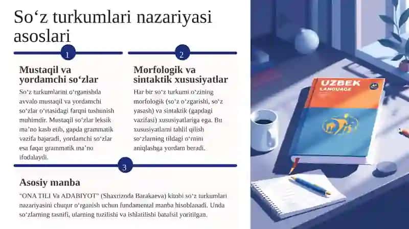 Soʻz turkumlarini oʻrganishga doir adabiyotlar roʻyxati 2