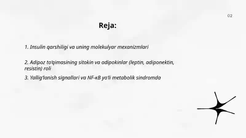 Metabolitik sindrom va ularning rivojlaniwining molekulyar mehanizmi 2
