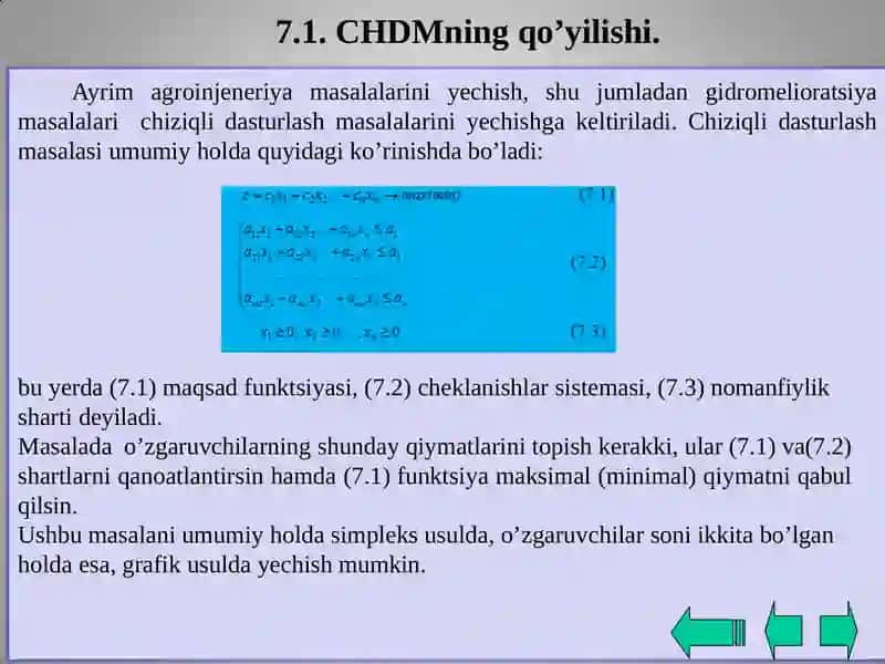 Chiziqli dasturlash masalalarini grafik usulida 2