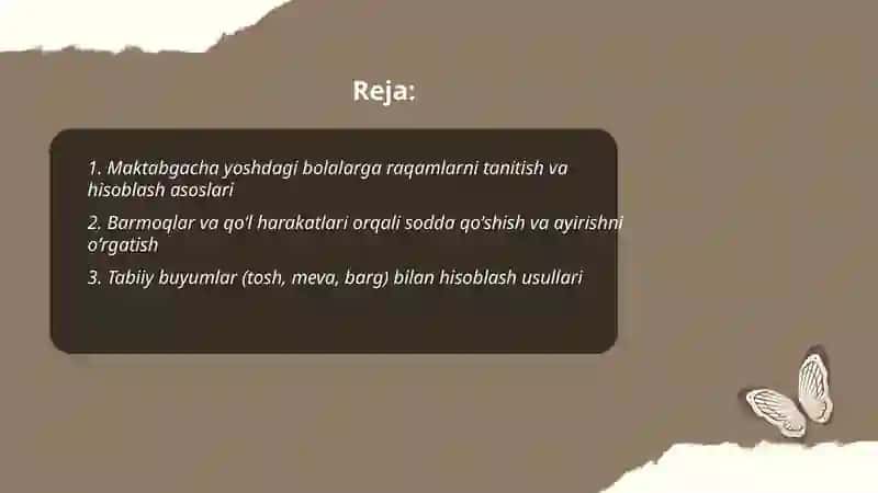 Maktabgacha taʼlim tashkilotlarida tarbiyalanuvchilariga hisoblash usullarini oʻrgatish 2