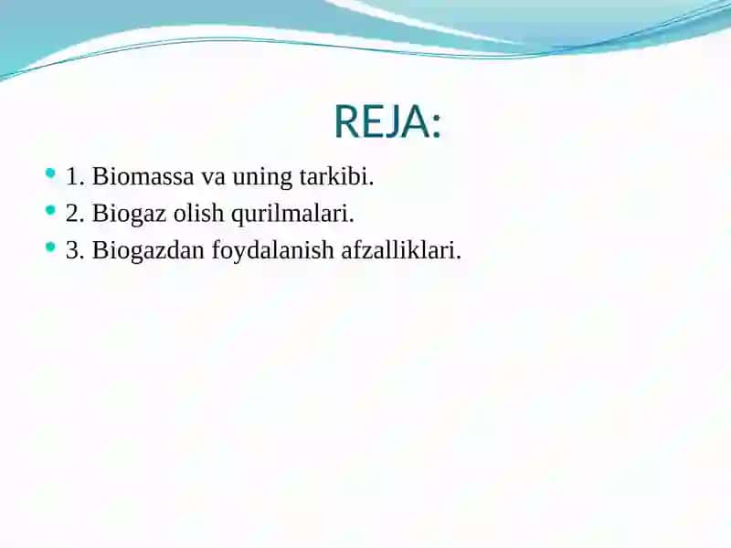 Biomassa energiyasidan foydalanish 2