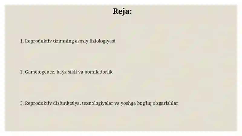 Reproduktivtizimfiziologiyasi 2