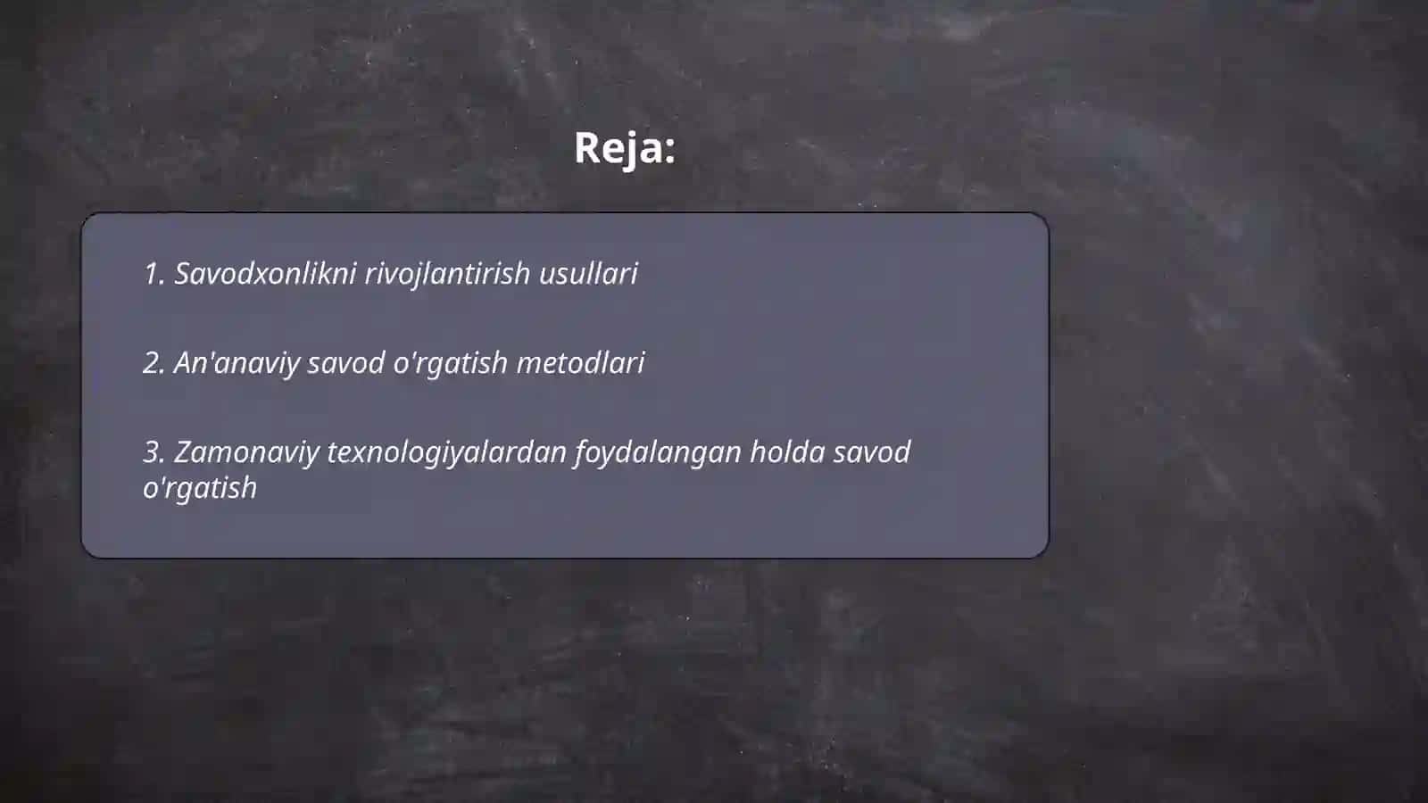 Savot oʻrgatish jarayoni va uning turlari 2