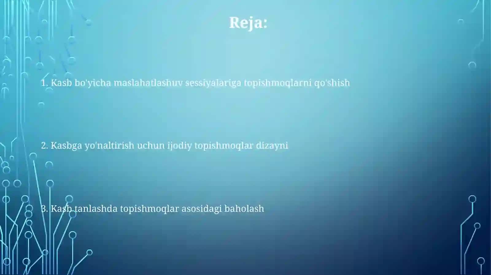 Kasb-hunarga yo'naltirishda boshqotirmalardan foydalanish 2
