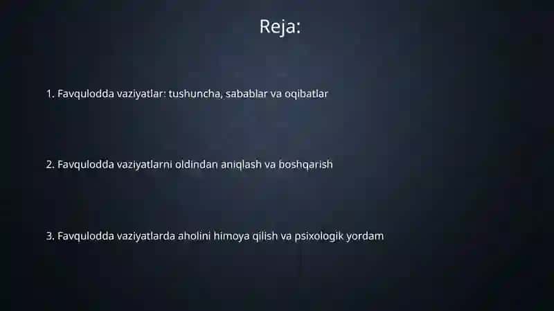 Favquloddavaziyat (FV) tushunchasi 2