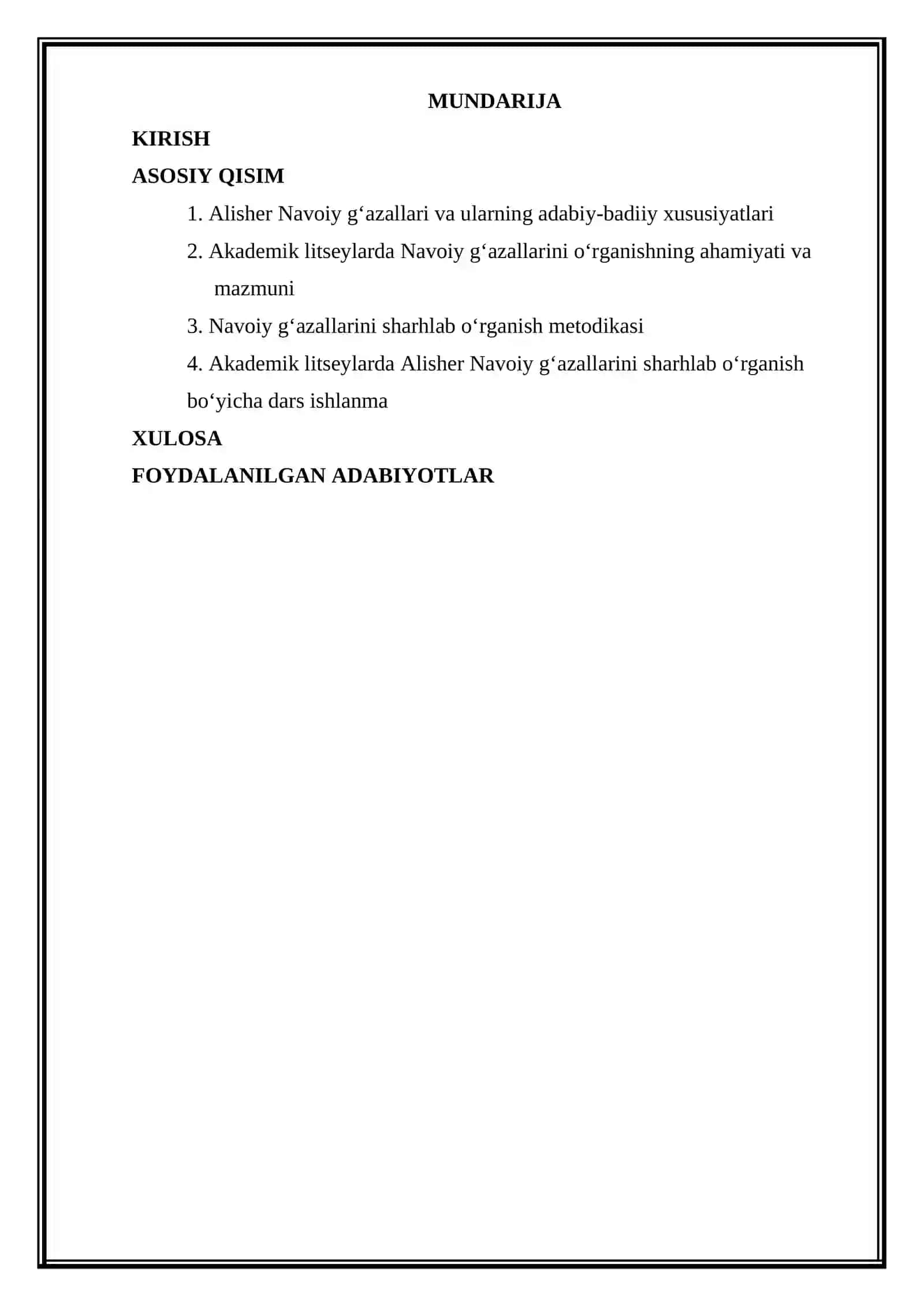 Akademik litseylarda Navoiy g‘azallarini sharhlab o‘rganish 2