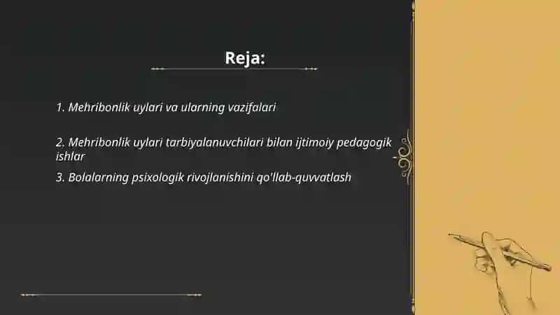 Mehribonlik uylarida olib boriladigan ijtimoiy pedagogik faoliyat 2