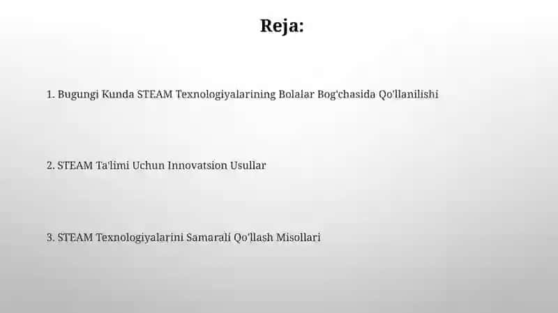 Steam ta'lim texnologiyasini maktabgacha ta'limda qo'llashning innovatsion usullari 2