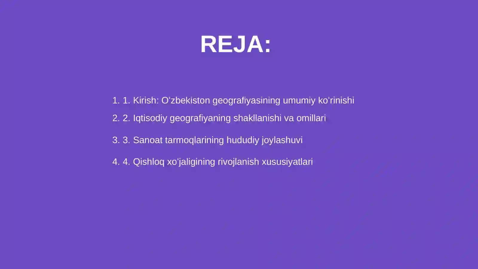 Oʻzbekistonda iqtisodiy va ijtimoiy geografiyasining rivojlanish xususiyatlari 2