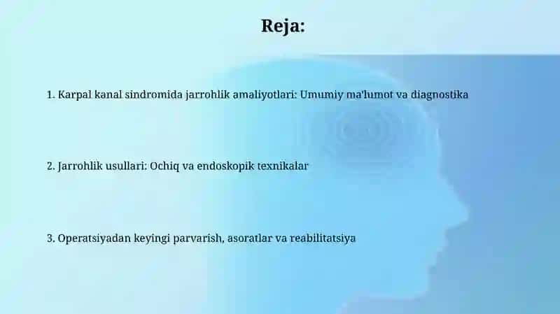 Karpal kanal sindromida jarrohlik amaliyotlari 2
