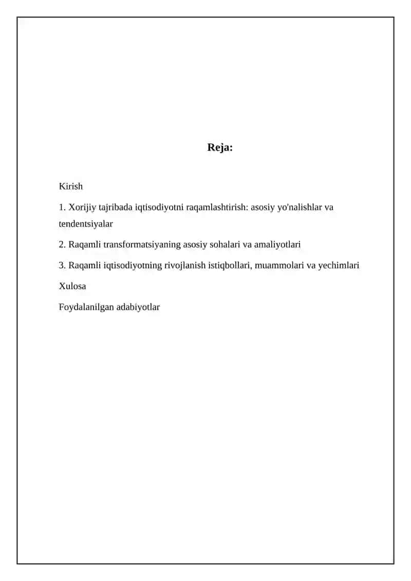 Xorijda iqtisodiyotni raqamlashtirish amaliyoti 2