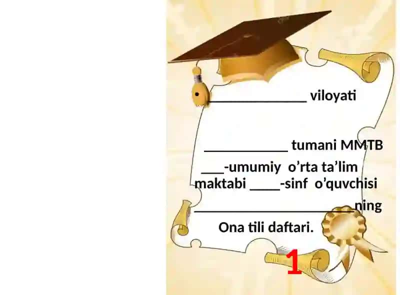 Daftar betliklari boshlang'ich sinflar uchun 2