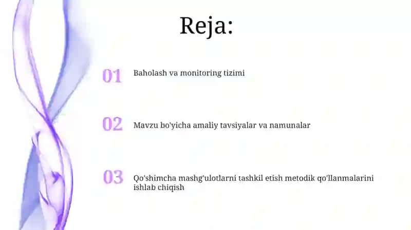 Qo'shimcha mashg'ulotlarni tashkil etish metodologiyasi 2